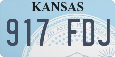 KS license plate 917FDJ