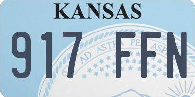 KS license plate 917FFN