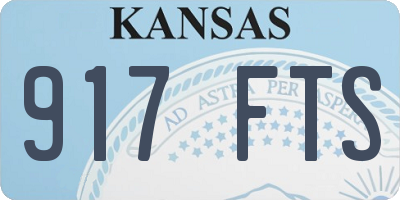 KS license plate 917FTS