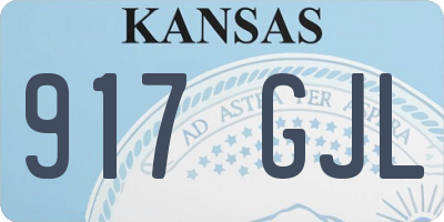 KS license plate 917GJL
