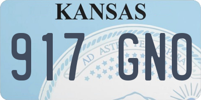 KS license plate 917GNO
