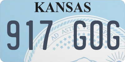 KS license plate 917GOG