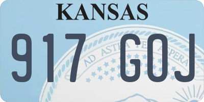 KS license plate 917GOJ