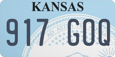 KS license plate 917GOQ