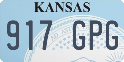 KS license plate 917GPG