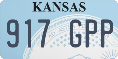 KS license plate 917GPP