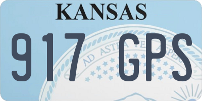 KS license plate 917GPS