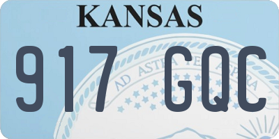 KS license plate 917GQC