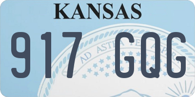 KS license plate 917GQG
