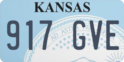 KS license plate 917GVE