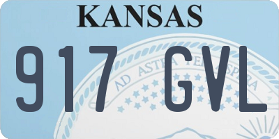 KS license plate 917GVL