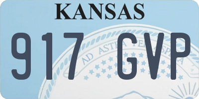 KS license plate 917GVP
