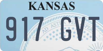 KS license plate 917GVT