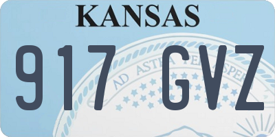 KS license plate 917GVZ