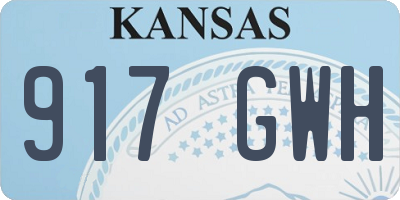 KS license plate 917GWH