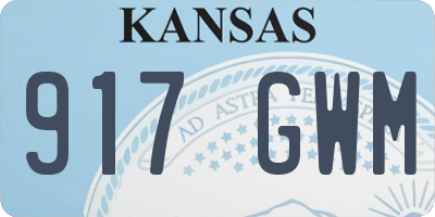 KS license plate 917GWM