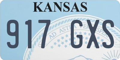 KS license plate 917GXS