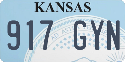 KS license plate 917GYN