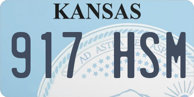 KS license plate 917HSM