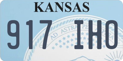 KS license plate 917IHO