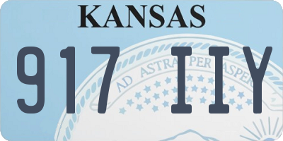 KS license plate 917IIY