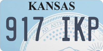 KS license plate 917IKP