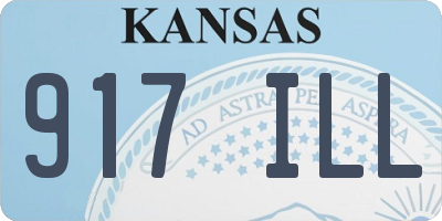 KS license plate 917ILL