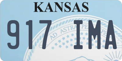 KS license plate 917IMA