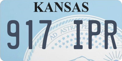 KS license plate 917IPR
