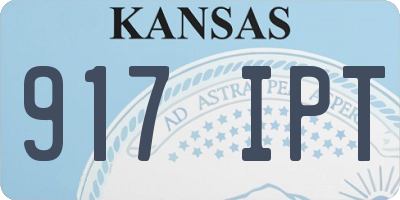 KS license plate 917IPT