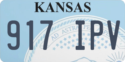 KS license plate 917IPV