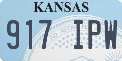 KS license plate 917IPW