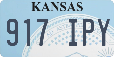 KS license plate 917IPY