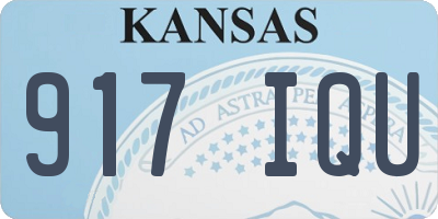 KS license plate 917IQU