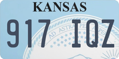 KS license plate 917IQZ