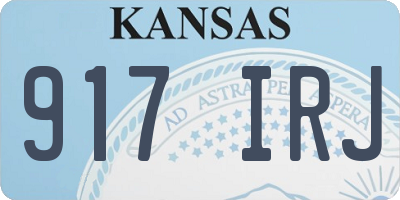 KS license plate 917IRJ