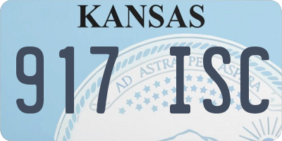 KS license plate 917ISC