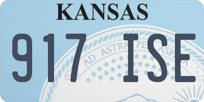 KS license plate 917ISE