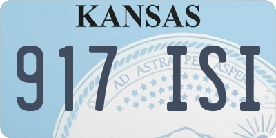 KS license plate 917ISI