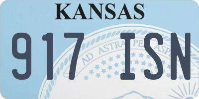 KS license plate 917ISN