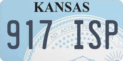 KS license plate 917ISP