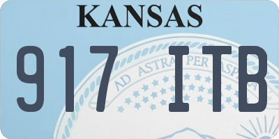 KS license plate 917ITB