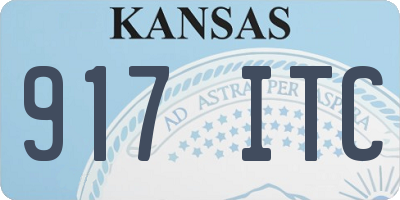 KS license plate 917ITC