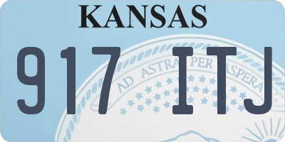 KS license plate 917ITJ