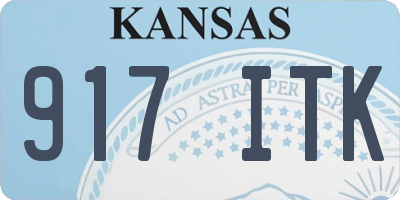 KS license plate 917ITK
