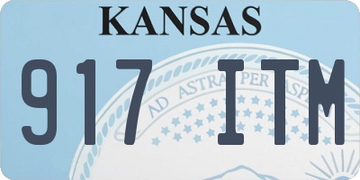 KS license plate 917ITM