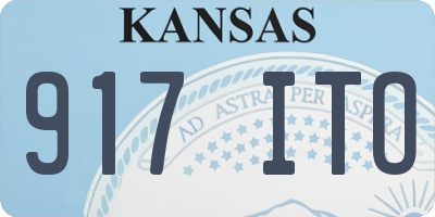 KS license plate 917ITO