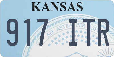 KS license plate 917ITR