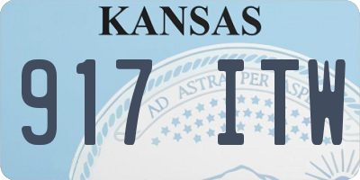 KS license plate 917ITW