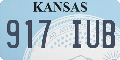 KS license plate 917IUB